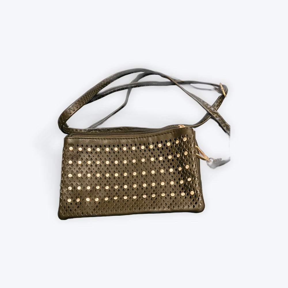Black Studded Crossbody Bag